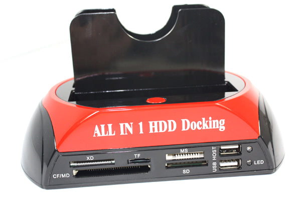 All In 1 2.5" 3.5"IDE SATA HDD Hard Drive Disk Clone Holder Dock Docking Station