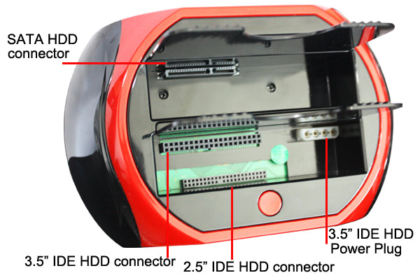 All In 1 2.5" 3.5"IDE SATA HDD Hard Drive Disk Clone Holder Dock Docking Station